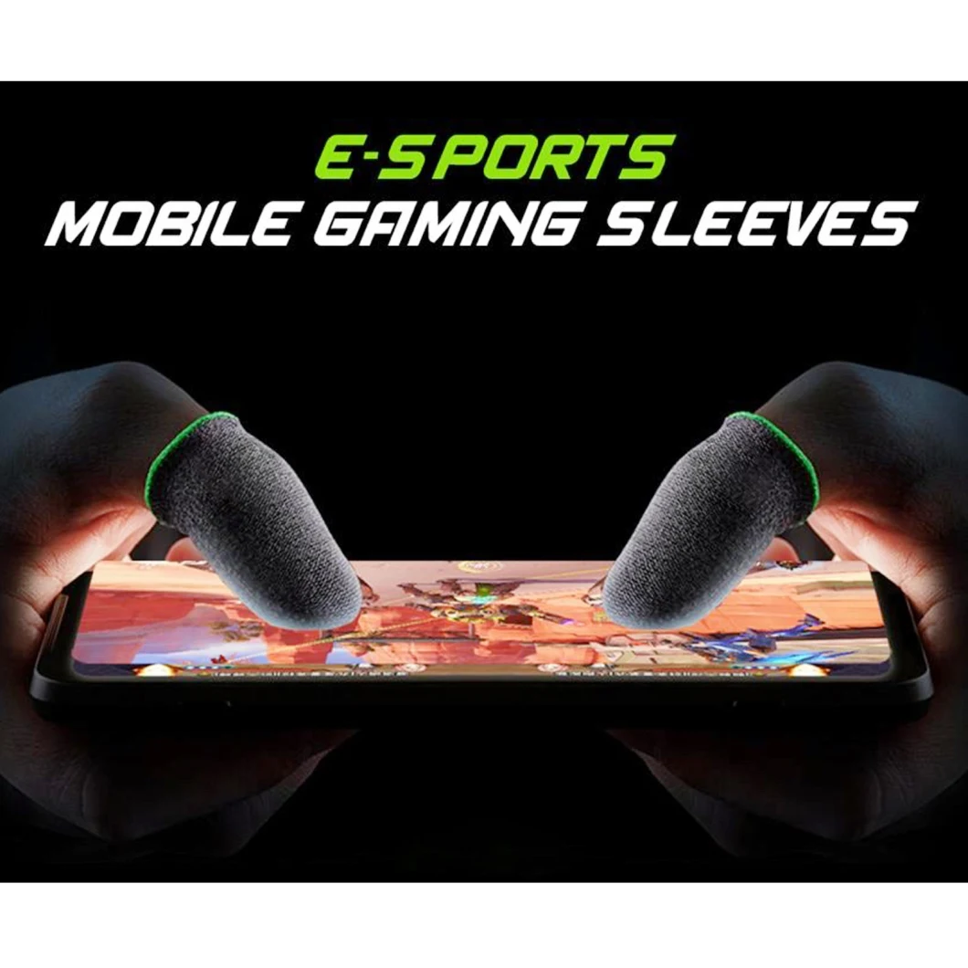 Gaming Finger Sleeves for Mobile Phone Anti-Sweat Breathable Finger Gloves Pubg