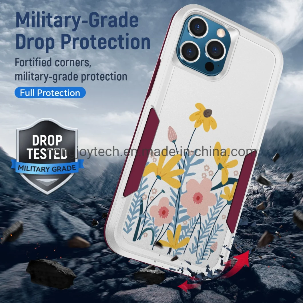 New Arrivals Custom Cool Design Anti-Stain Protective Mobile Phone Case, Military-Grade Drop Protection TPU & PC Protection Cell Phone Cover