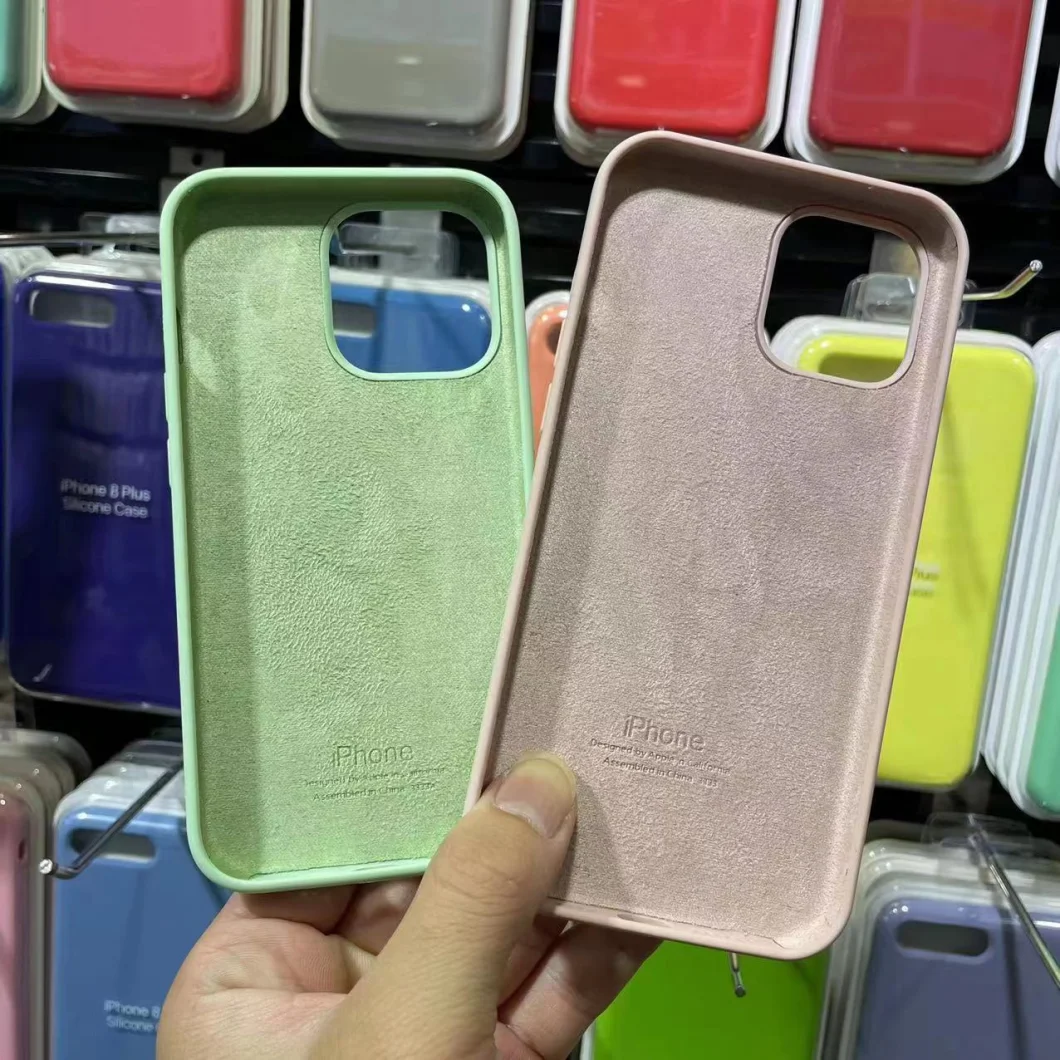 Wholesale Silicone Cases for iPhone 13 11 12 PRO Max Back Cover Mobile Cell Phone Accessories Silicone Phone Case for iPhone