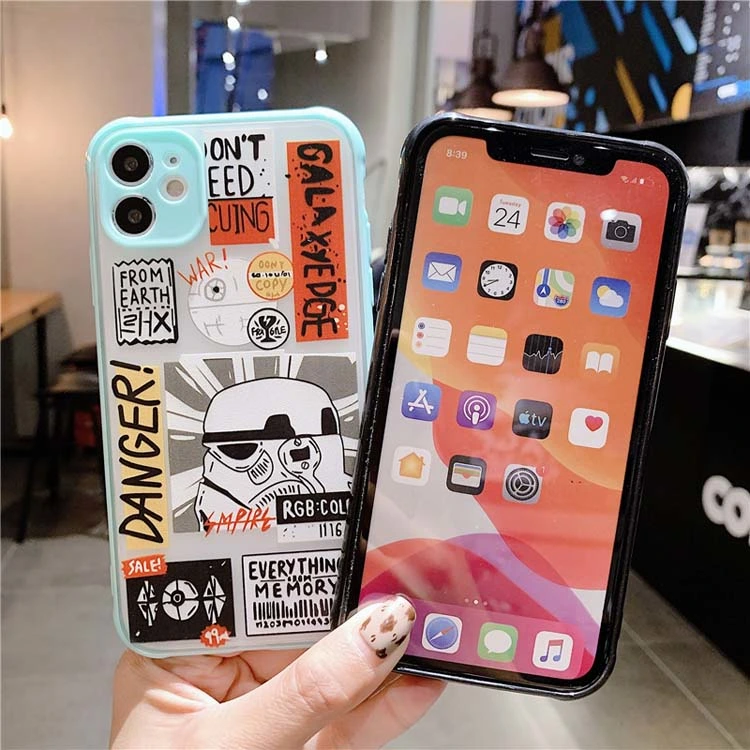 Custom Design Phone Case TPU PC Semi-Transparent Case for iPhone 11 PRO