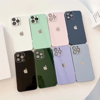 9D 液体ガラスレンズフィルムケース、レンズフィルムデザイン、指紋防止、汗防止 Apple iPhone 13 ケース