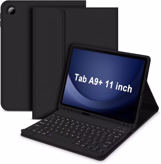 工場オリジナル超薄型防滴ソフトシリコンワイヤレス Bluetooth キーボードタブレットレザーケース三星銀河タブ S7 + S7 Fe 12.4 T970 T870 11